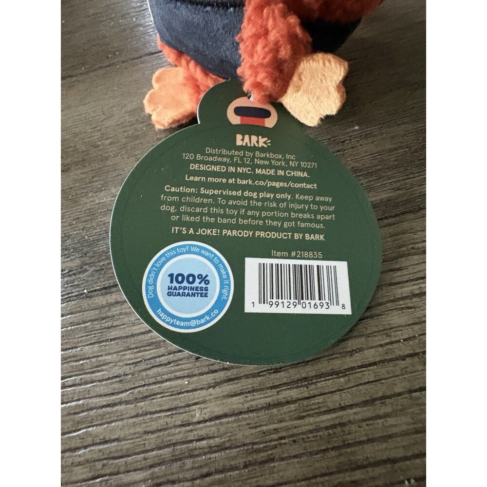 BarkBox Bumberfoot Dog Toy Rip And Reveal Large Dog Toy New With Tags - Picture 3 of 5